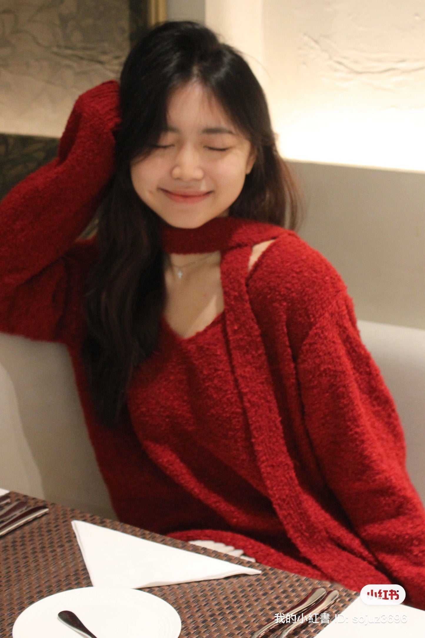 Long Red Top