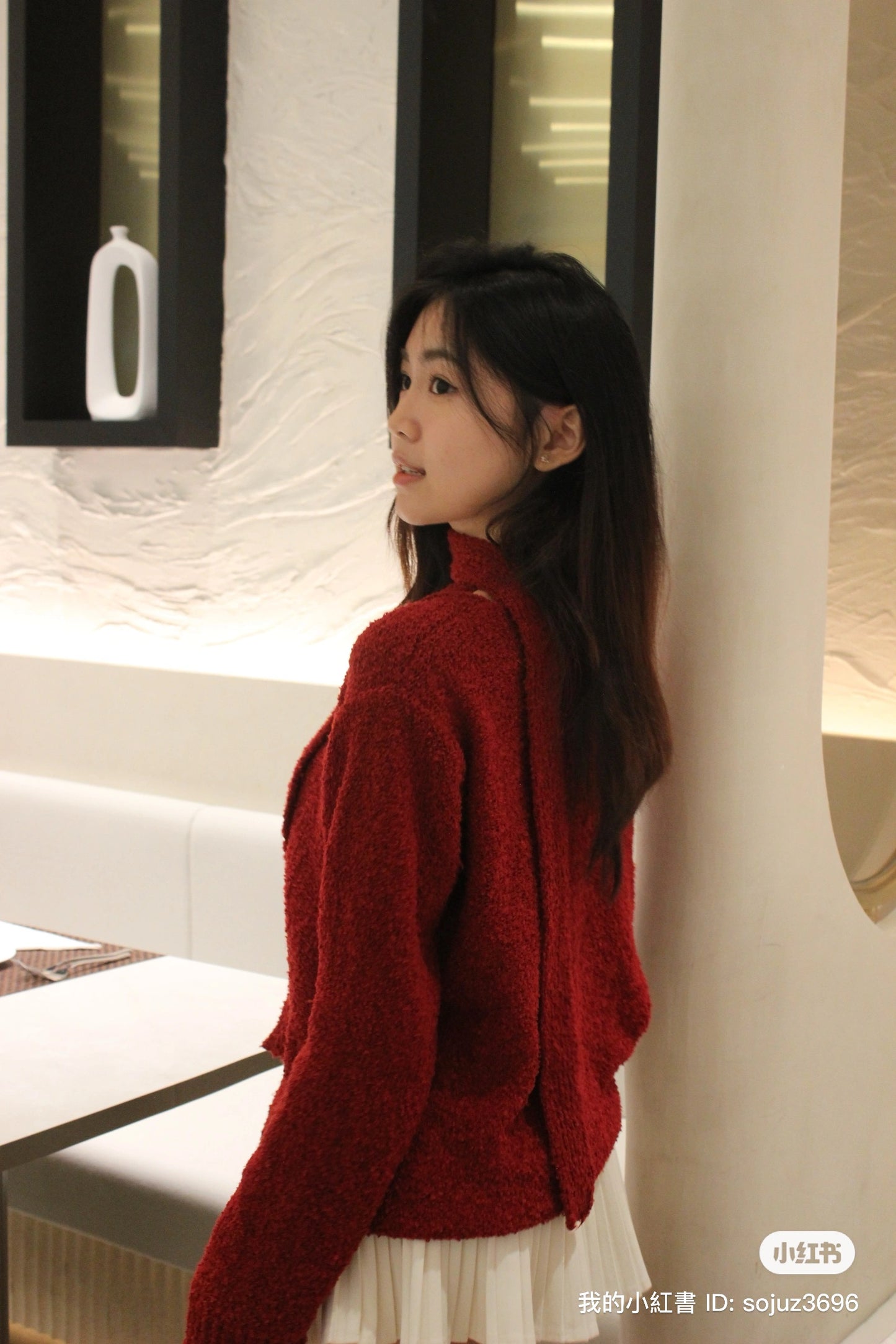 Long Red Top