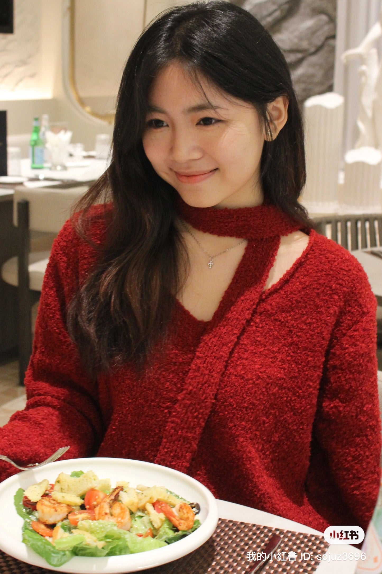 Long Red Top