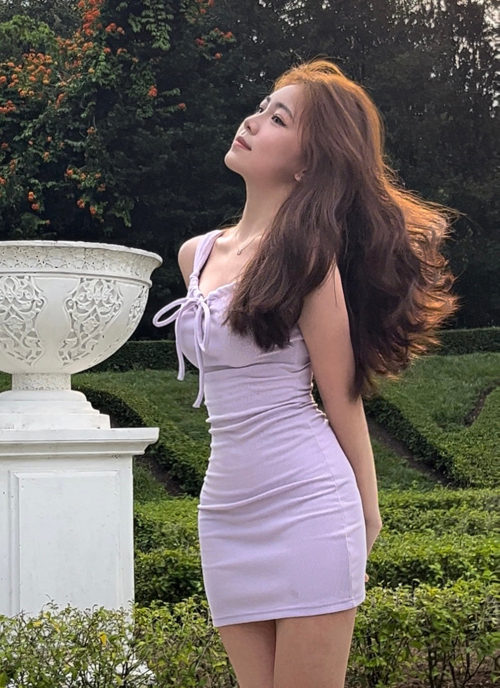 107. Purple Ribbon Dress