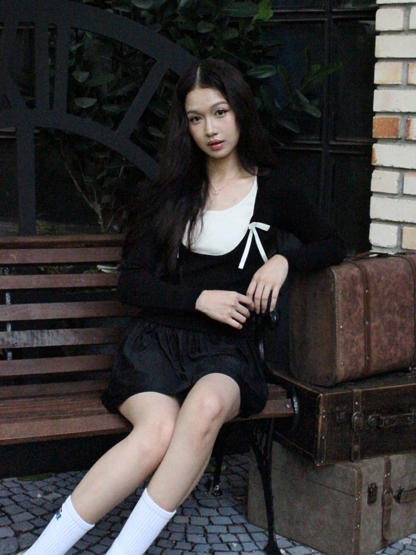 119.Midnight Bow Skirt