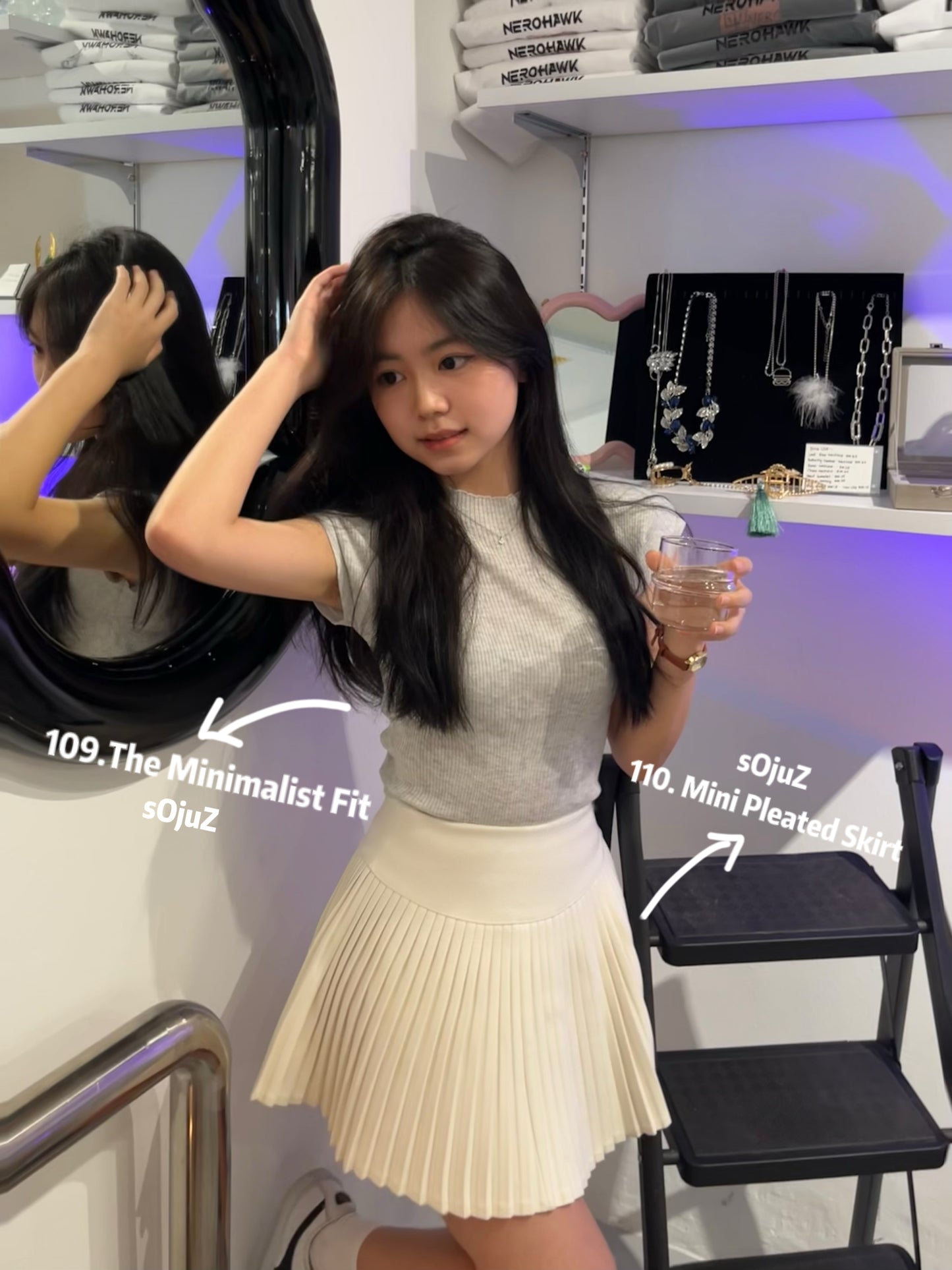 110. Mini Pleated Skirt