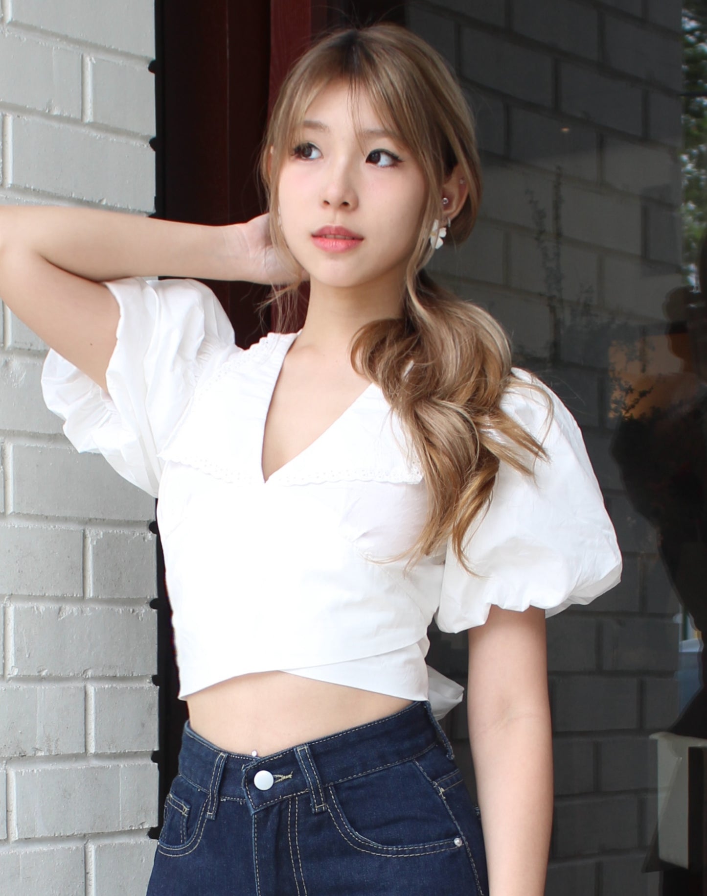 White Bubble Top