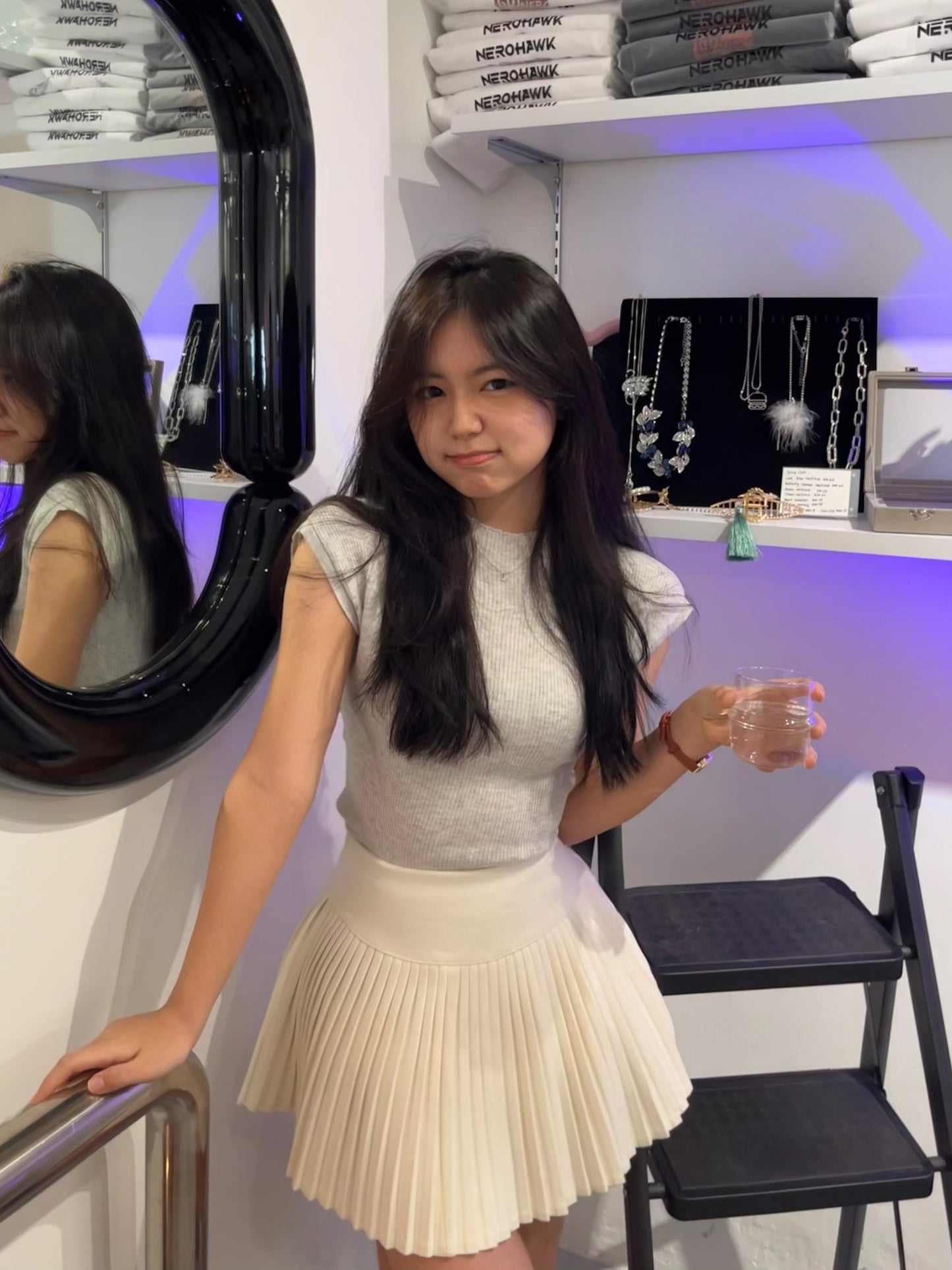 110. Mini Pleated Skirt