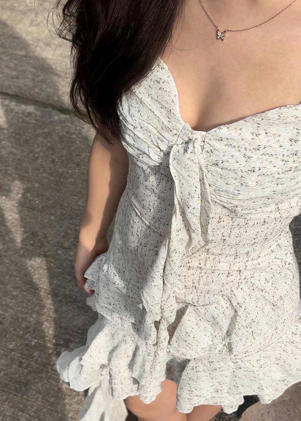 Ruffled Floral Dress