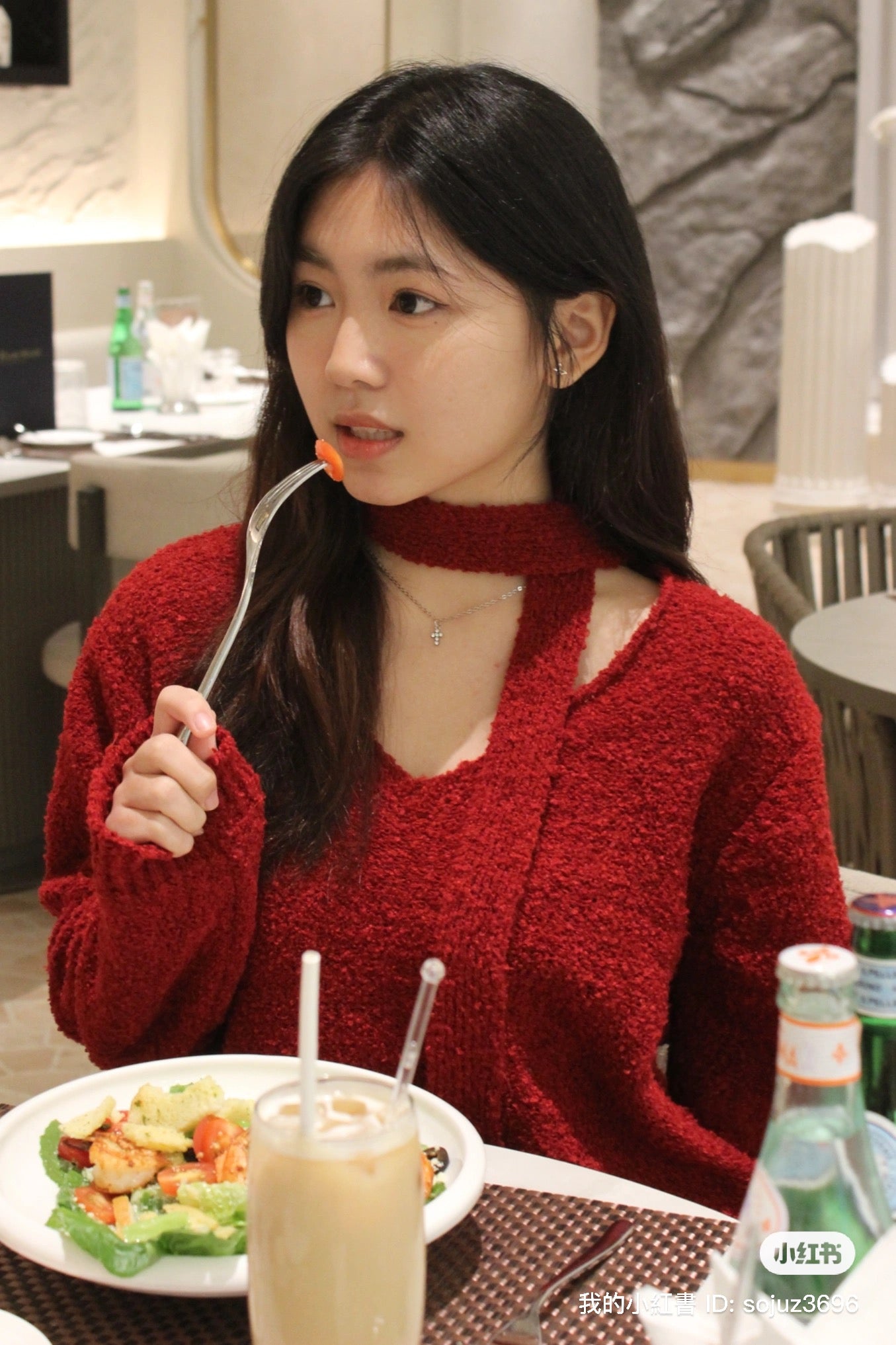 Long Red Top