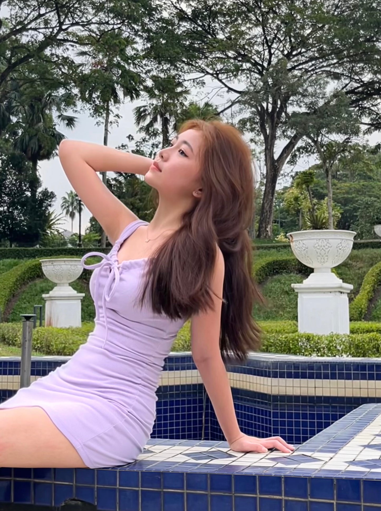 107. Purple Ribbon Dress