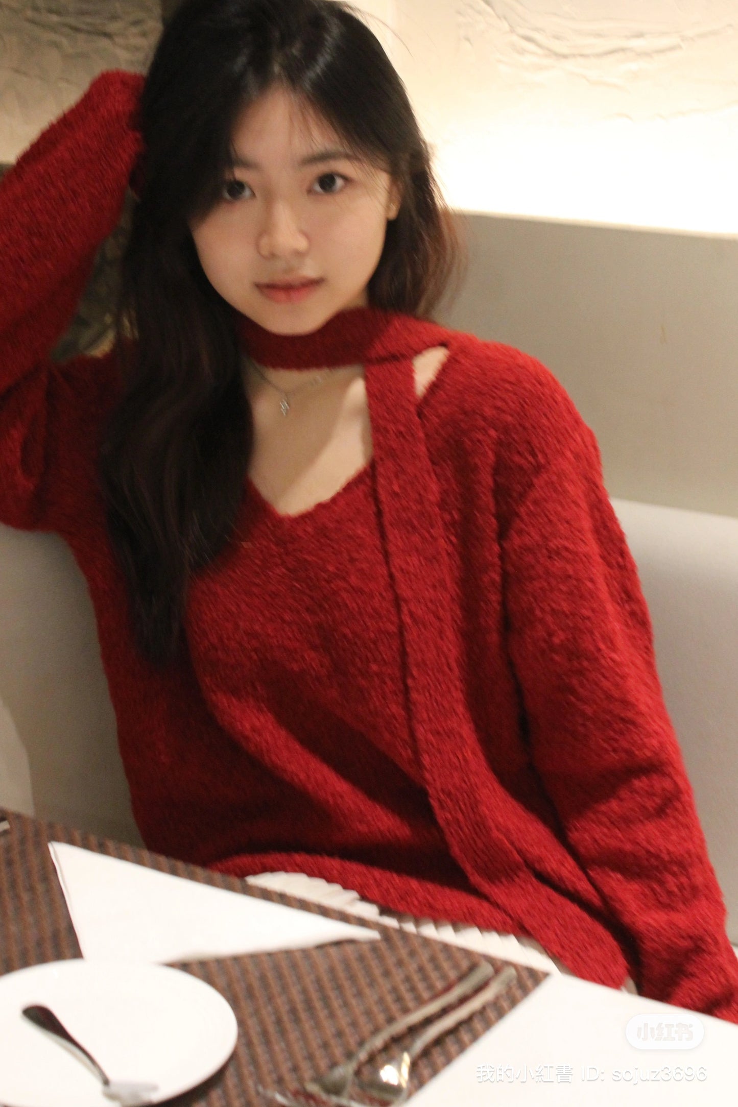 Long Red Top